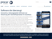 Tablet Screenshot of procar.de